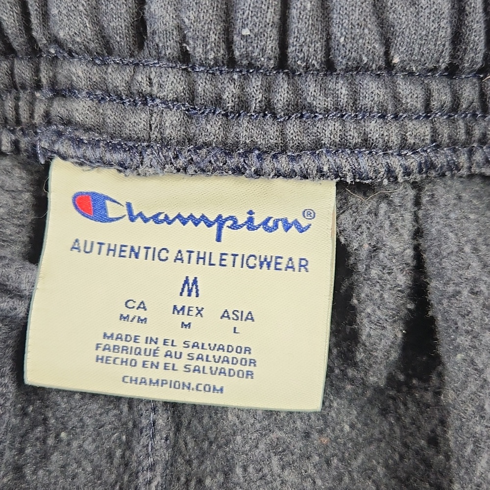 Champion Sweatpants Men's M Navy Blue Elastic Waist Joggers - Picture 5 of 14
